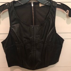 Sexy pleather top